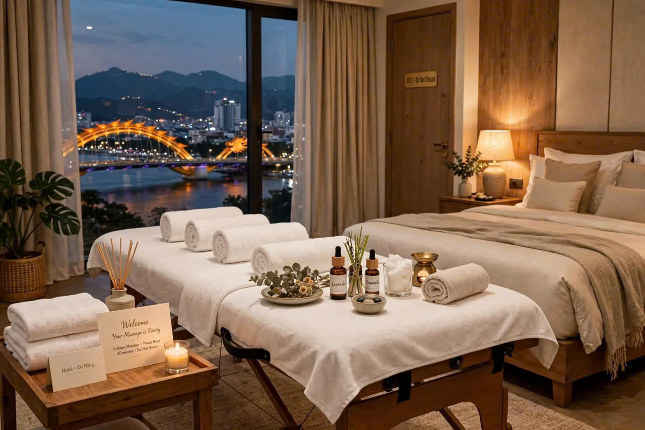 Massage tận nơi cho khách du lịch và căn hộ tại đà nẵng